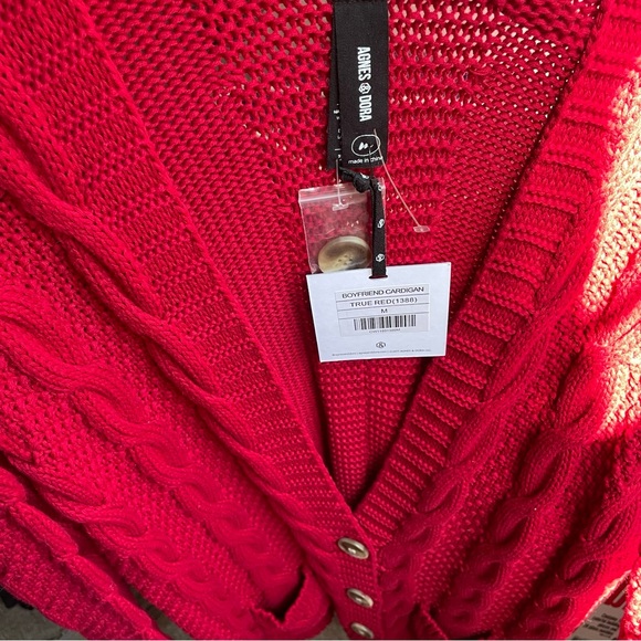 Agnes & Dora boyfriend cardigan Size M 1388 - Picture 5 of 10